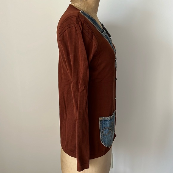 1980’s Vintage Handmade Cardigan Sweater - Picture 7 of 13